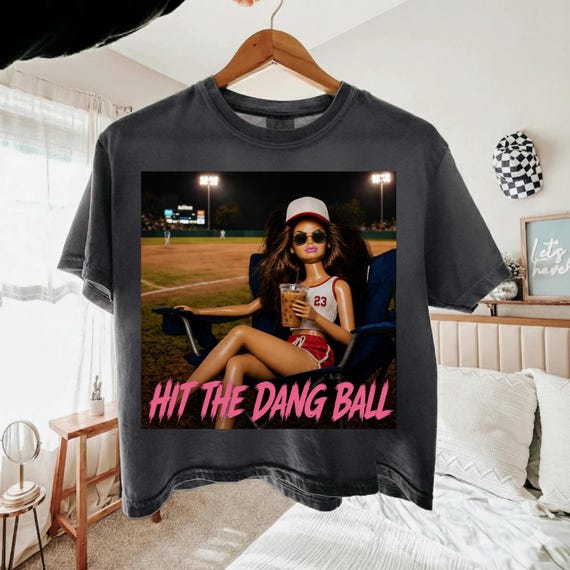 Hit The Dang Ball Baseball Mom Png,Distressed Doll Face Meme,Funny Night Stadium Doll Sublimation,Sarcastic Softball Mom PNG,trendy baseball