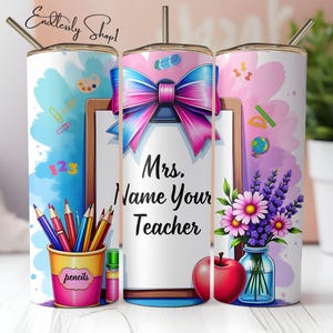 Customizable Teacher Tumbler wrap Sublimation Design Download PNG,Teacher Tumbler Wrap PNG,Personalize Teacher tumbler,seamless tumbler wrap