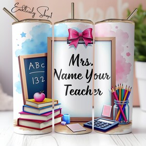 Customizable Teacher Tumbler wrap Sublimation Design Download PNG,Teacher Tumbler Wrap PNG,Personalize Teacher tumbler,seamless tumbler wrap