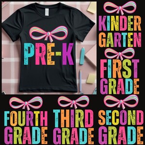 Preppy Back to School Bundle PNG,Coquette Teacher First Day of School PNG Design,Girly Checkered Sublimation,Preppy School Png,School Bundle
