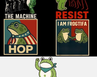 Protesta de ranas de Portland (Png), Anti-ICE (Png), Antifascismo (Png), Activista vintage (Png), Resistencia, Rabia contra la máquina, Apoyo a la rana, Resistpng