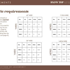 Snow Top Pattern Snow Top Sewing Pattern - Etsy
