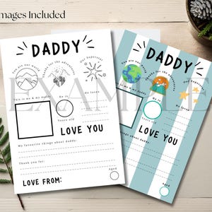 Afdrukbaar Vaderdag, Vaderdagactiviteit, Vaderdagherinnering, Cadeau voor papa, Beste vader ooit, Cadeau voor papa, Alles over papa, Informatieblad