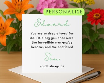 Son birthday card daughter birthday card birthday card son birthday card daughter personalised son card personalised daughter card
