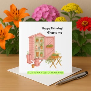 Grandma birthday card mum birthday card nan birthday card birthday card for grandma personalised card for mum, nan birthday card