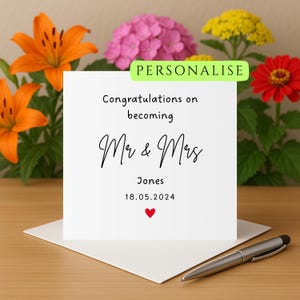 Wedding card congratulations on your wedding day card for wedding