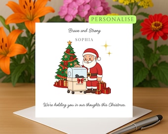 NICU Christmas card for poorly child card baby in the nicu baby in nicu christmas card for baby born early scbu card for baby in neonatal