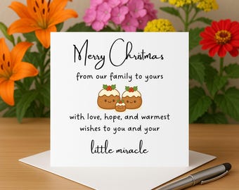 NICU Christmas card for baby in the nicu this christmas card thoughtful card for nicu baby and parents in the nicu scbu