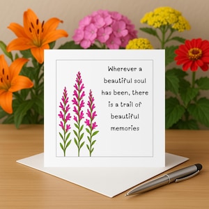 Sympathy card condolences card sorry for your loss card bereavement card minimalistic card sympathy sorry card thinking of you