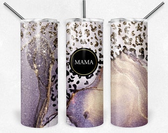 Leopard Mama Sublimation Design, Skinny straight 20oz 30oz, 4 File Tumbler | Sublimation Design PNG Digital Download