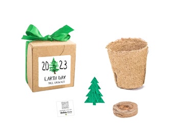 2023 Earth Day Gifts to Grow, Fun Little Tree Seed Grow Kits for Kids & Adults, School Projects, Unique Gift Idea for Earth Day Activities