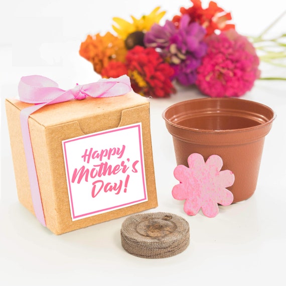 Happy Mother's Day Garden Set with Pink Flower Perfect Gift for Mom, Mother-in-Law, and Grandma with Personalized Message from You Il_570xn