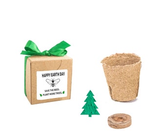 Earth Day Gift to Grow, Small, Sustainable Tree Grow Kit, Fun Nature Inspired Family Activity for Adults & Kids, Biodegradable Organic Gift