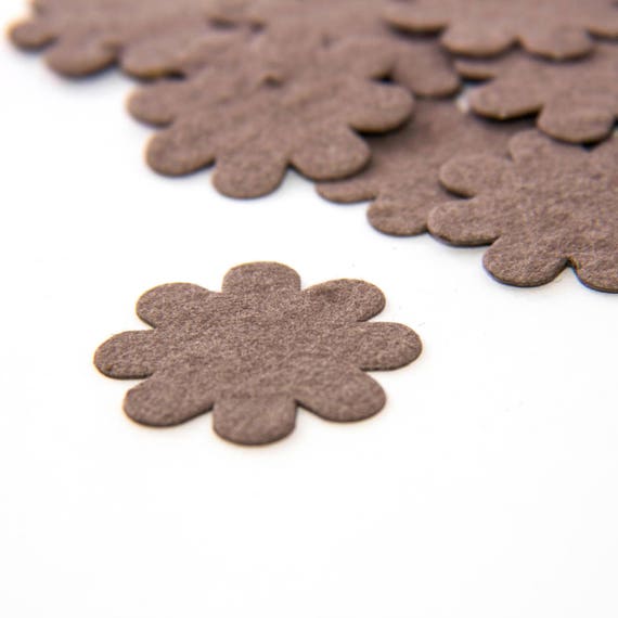 100 Brown Plantable Seed Paper Flower Confetti diy wedding favors, place cards, save the date cards creative invitations by Nature Favors Il_570xn