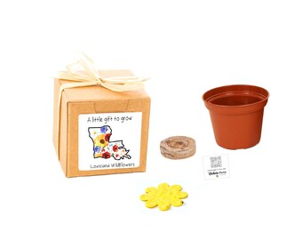 Louisiana Wildflower Grow Kit with Personalized Gift Message