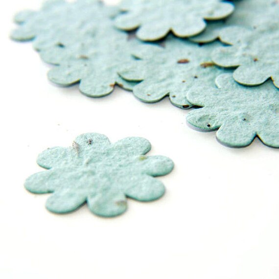 100 Light Blue Plantable Seed Paper Flowers Light Blue Wedding Favor Bridal Shower Favors Baby Shower Favor Light Blue Plantable Seed Paper Il_570xn