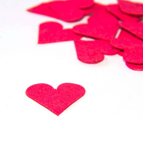 Plantable Seed Paper Hearts - diy wedding favors, place cards, save the date cards, creative invitations (Pack of 100) Il_570xn