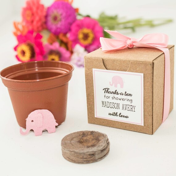 25 Elephant Baby Shower Favors Personalized For Girls Or Boys