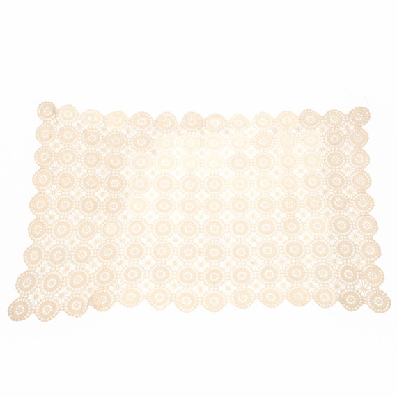 Vintage 1960's hand-made tatted lace shawl