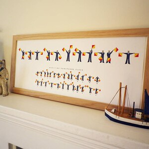 Impression du nom des drapeaux de sémaphore maritime (peut être personnalisé)