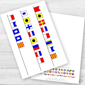 Carte d’anniversaire personnalisée Signal Flags Age