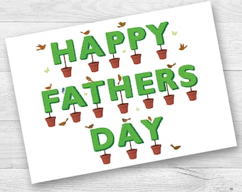 Fathers Day Topiary Card