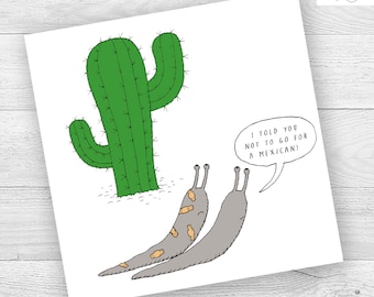 Personalised Funny Slugs 'R Us Foody's Birthday Card