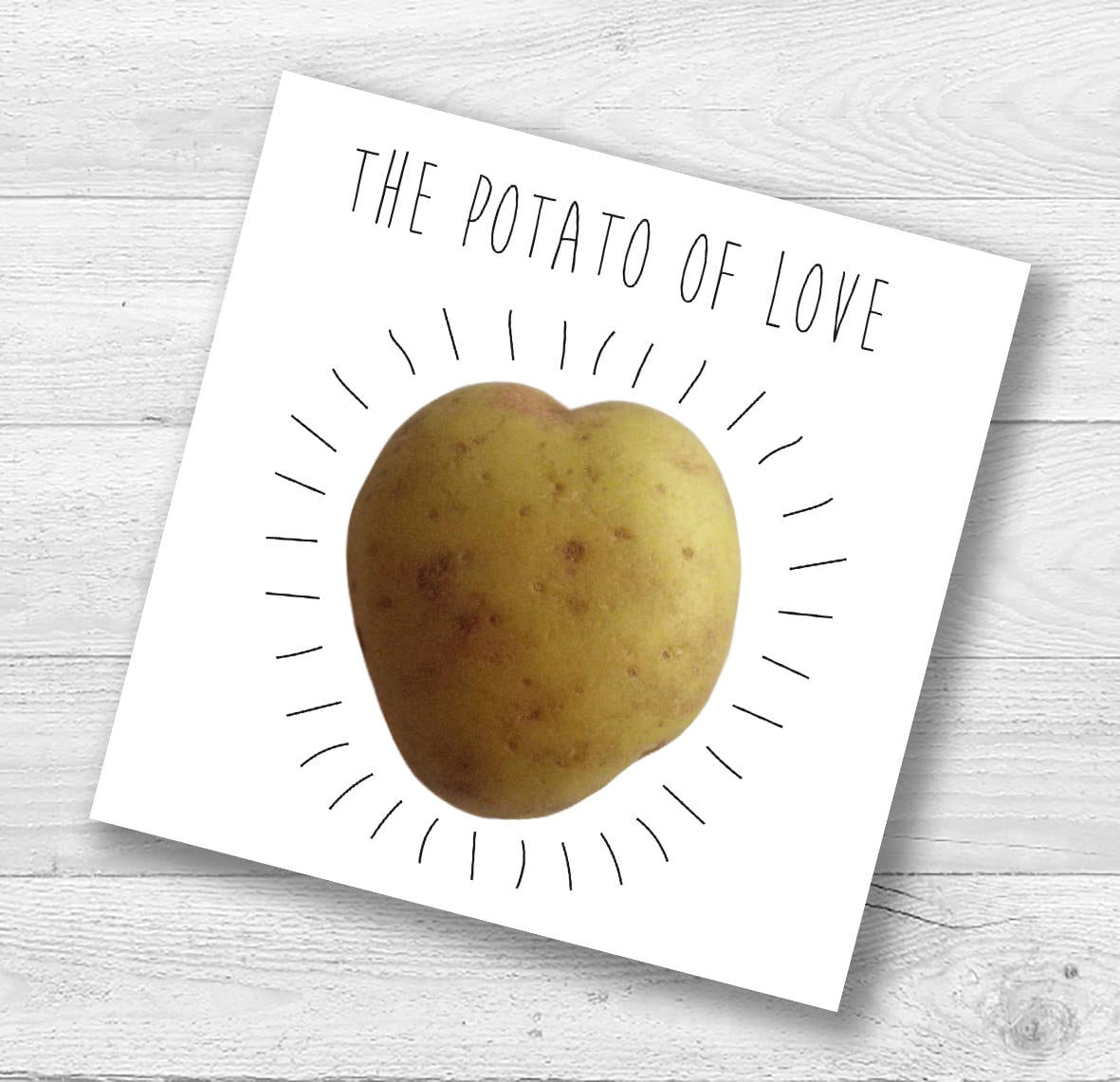 The Potato of Love Card Etsy
