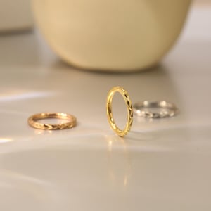 18G 16G 316L Einzigartige Muster Offener Ring Nasenring Piercing Ring Knorpel Piercing Schmuck