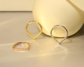 Five-pointed Star Fan-shaped Nose Ring Round Paved Earring Hinged Clicker Hoop Minimalist Nose Ring Conch Earring Septum Ring