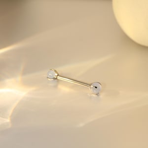 Blue Imitation Jade Shield Nipple Rings Internally Threaded Barbell Tongue Piercing Bridge Piercing Jewelry G23 Solid Titanium