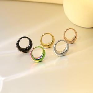 Tjock näsring Simplicity Round Paved Earring Minimalistisk näsring Septum Conch Helix Brosk Sömlös Gångjärnssegment Clicker Ring