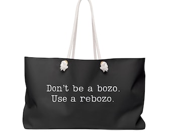 Birth Doula Midwife Tote Bag, Witty Birth Worker Weekend Bag, Rope Handles