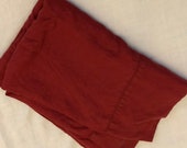 Red Tablecloth Waterford Linen Table Linens Christmas Vintage Distressed Old World Vintage Holiday Decor Party Table Cloth