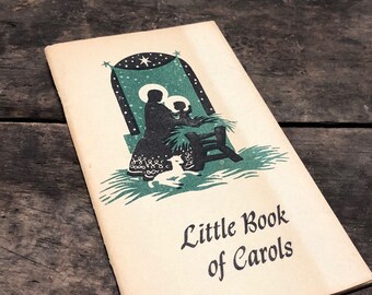 christmas songs book little book of carols vintage 1960 sheet music traditional holiday songs - African Christmas Songs christmas songs book little book of carols vintage 1960 sheet music traditional holiday songs - African Christmas Songs