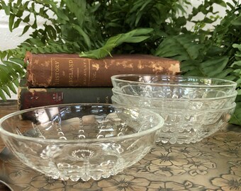 Vintage Candy Bonbon Glass Dessert Bowl or Dish Sweets Dessert glass mid century Attached Saucer or Plate homeware Purple