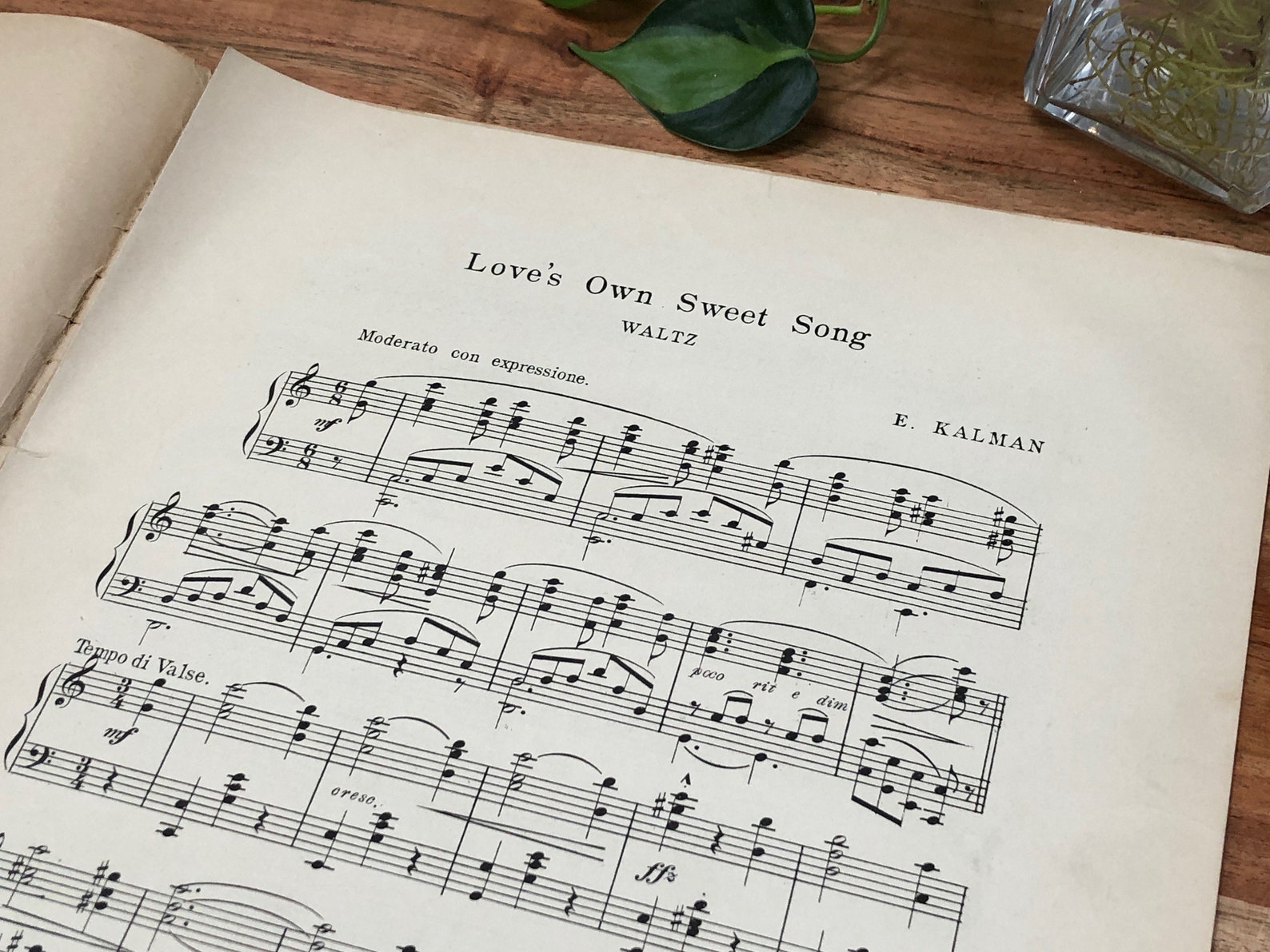 Love's Own Sweet Song Waltz by Kalman Henry Savage's | Etsy