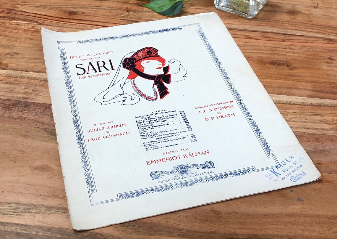 Love's Own Sweet Song Waltz by Kalman Henry Savage's | Etsy