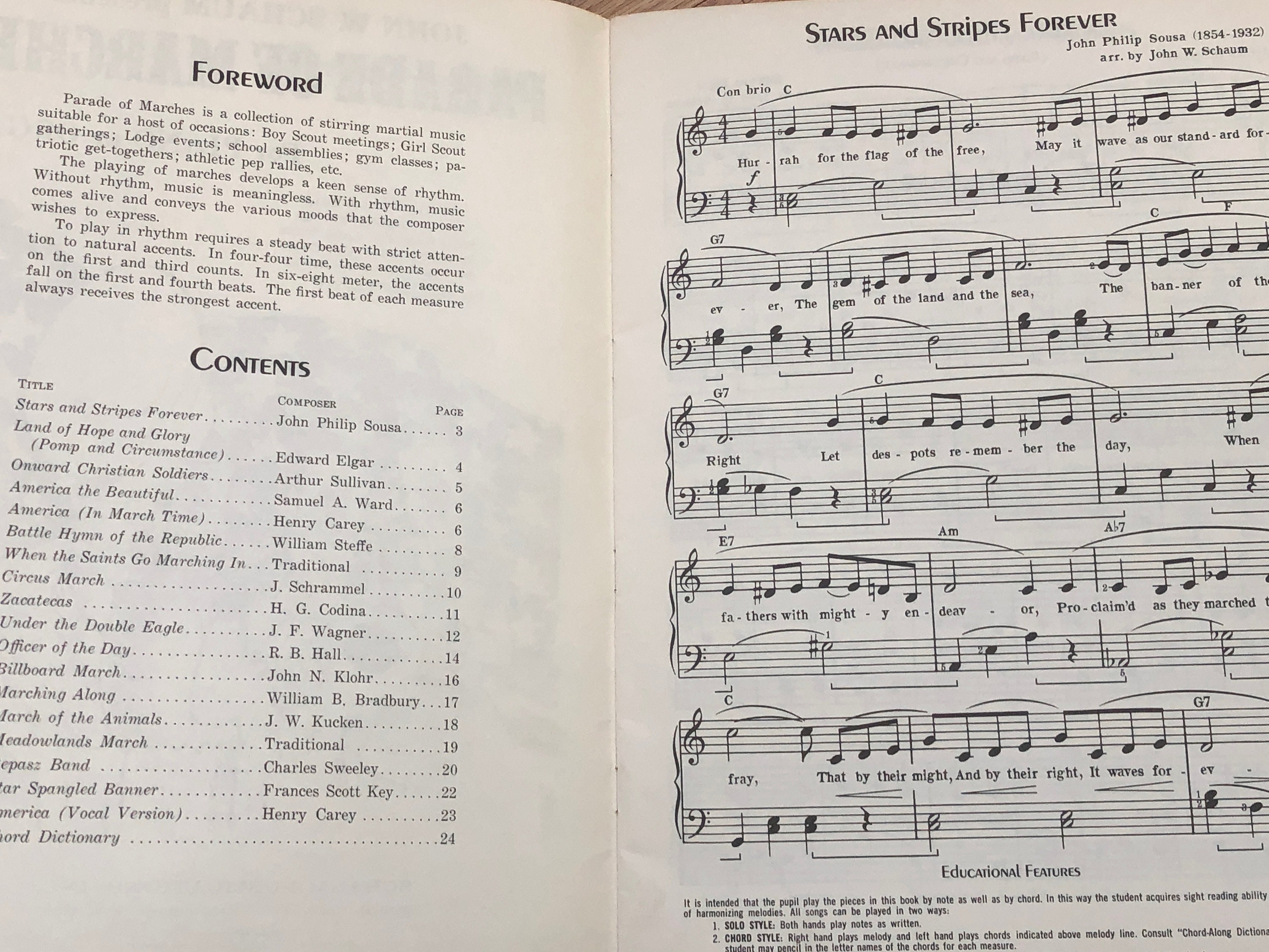 Parade of Marches Band Sheet Music Vintage Book Distressed Etsy