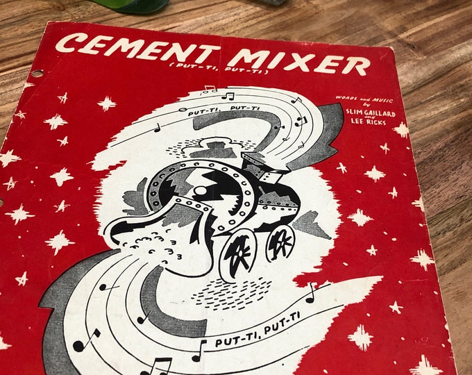 Cement Mixer Song Slim Gaillard Lee Ricks 1946 Vintage Sheet Etsy