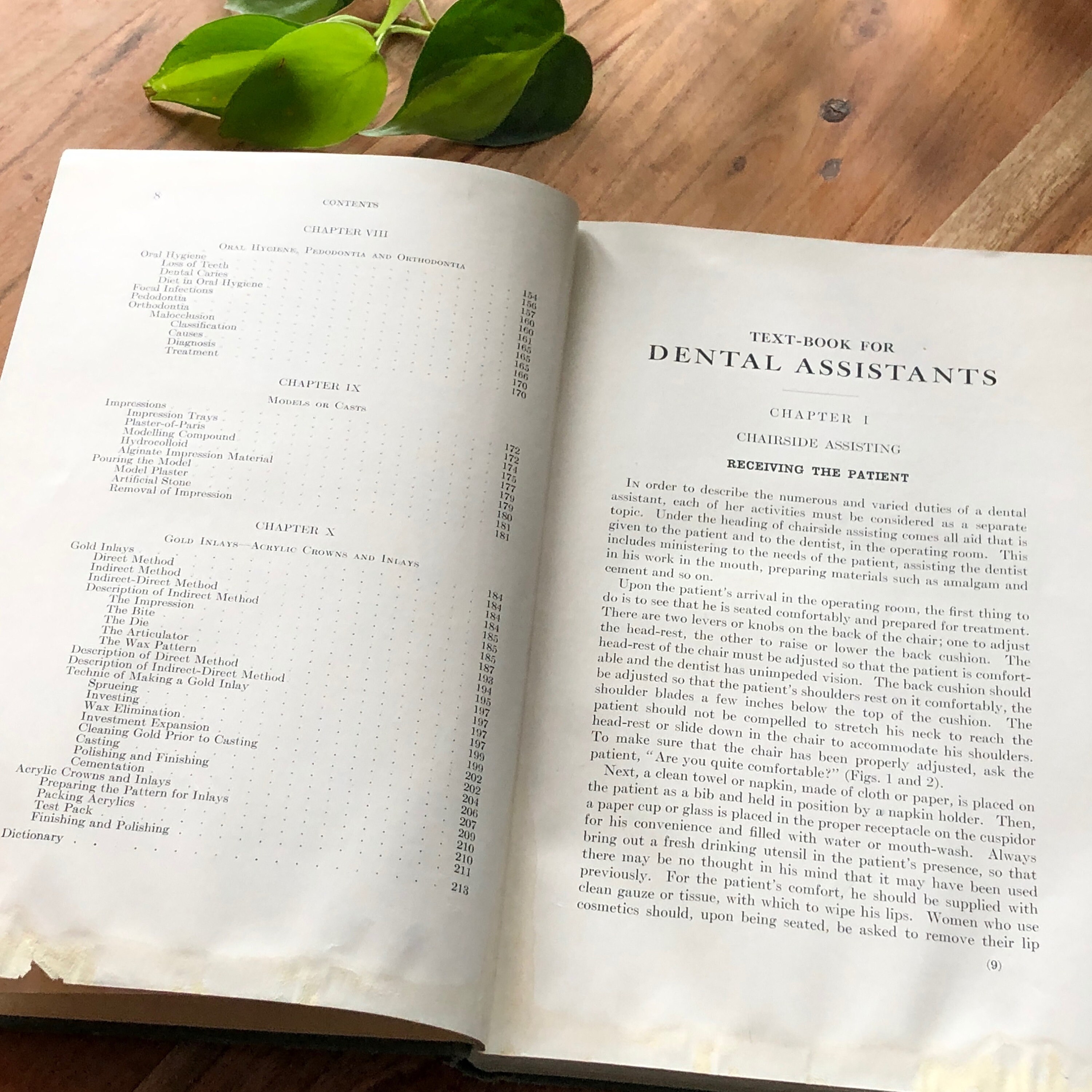 Dental Assistant Textbook Book 1950 Vintage Distressed Green Etsy