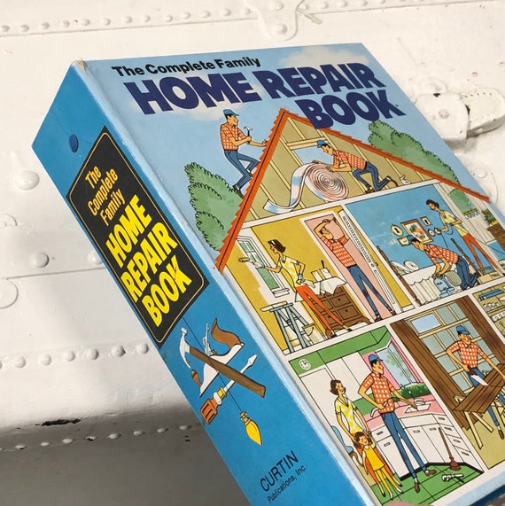 DIY Book Home Repair Book Binder Vintage 1972 Distressed Etsy