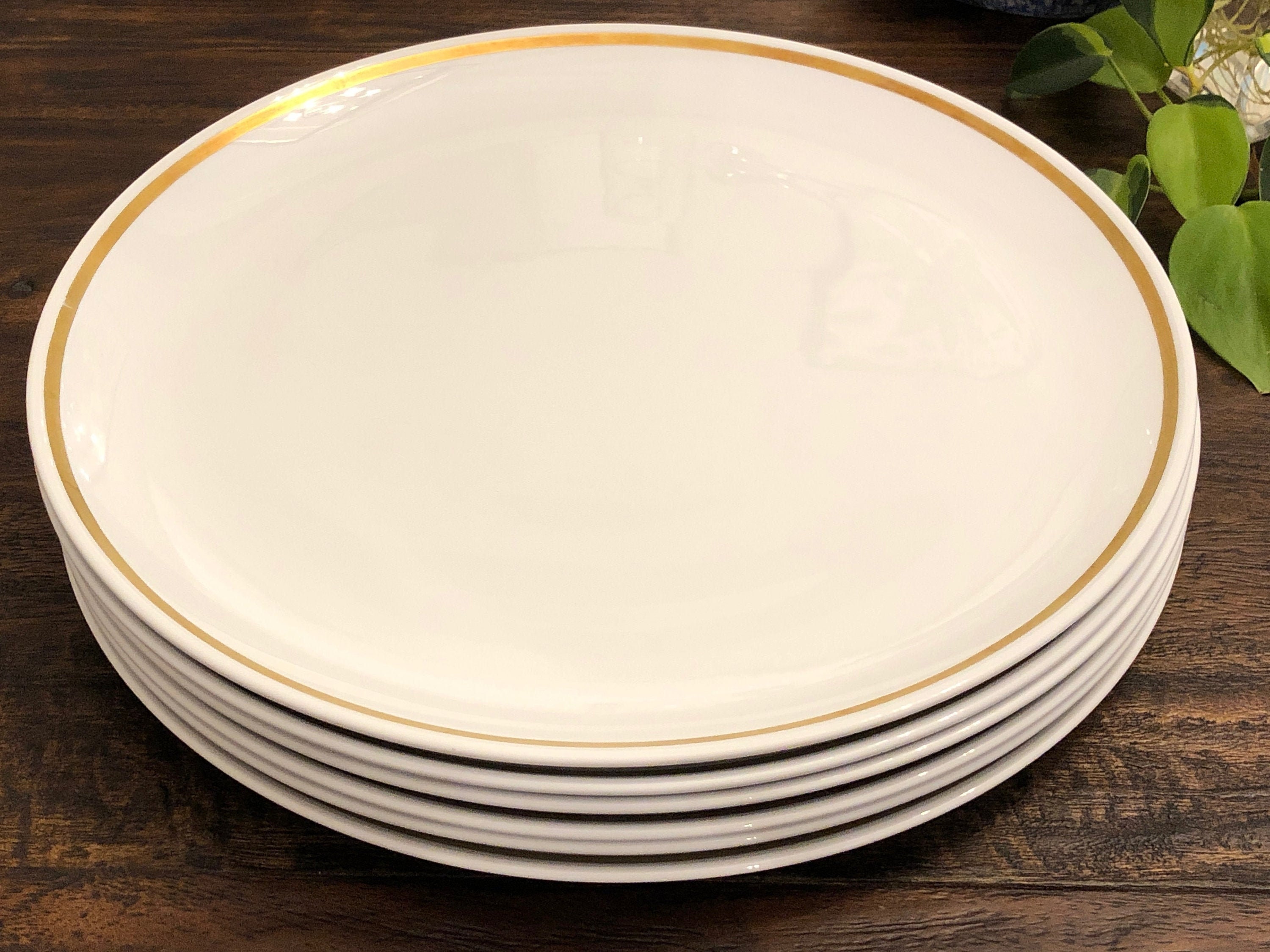 Vintage Centura by Corning All White Dinner Plates sold in sets of 4 