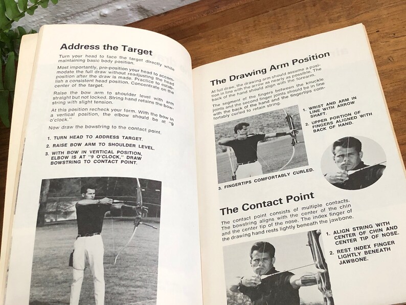 Archery Book Sports Rules Bow Arrow Target Bullseye Vintage Etsy