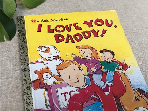 I Love You Daddy Children S Book Vintage Distressed Etsy