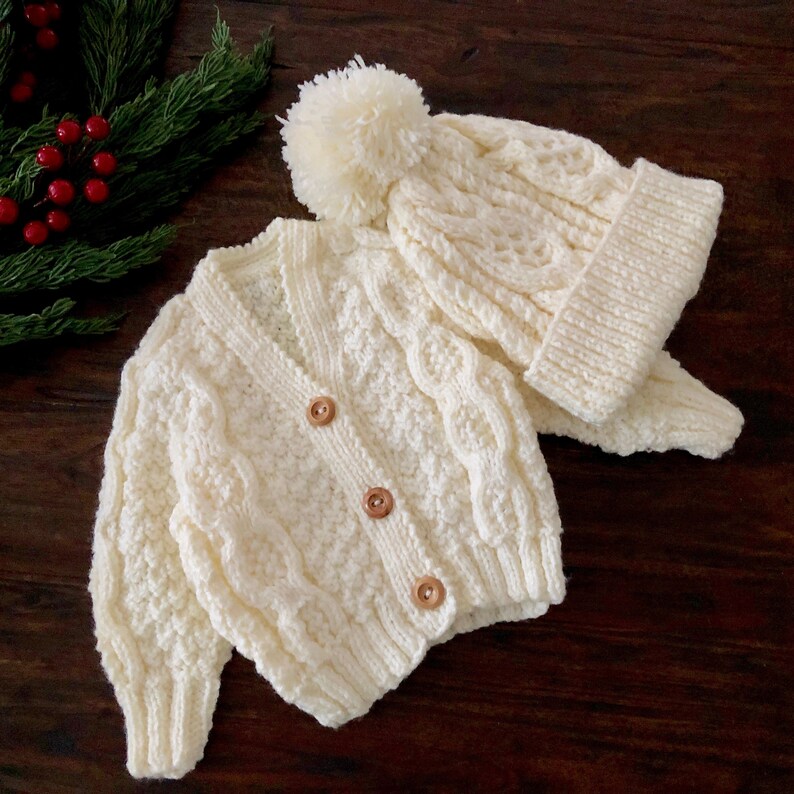 baby irish knit sweater