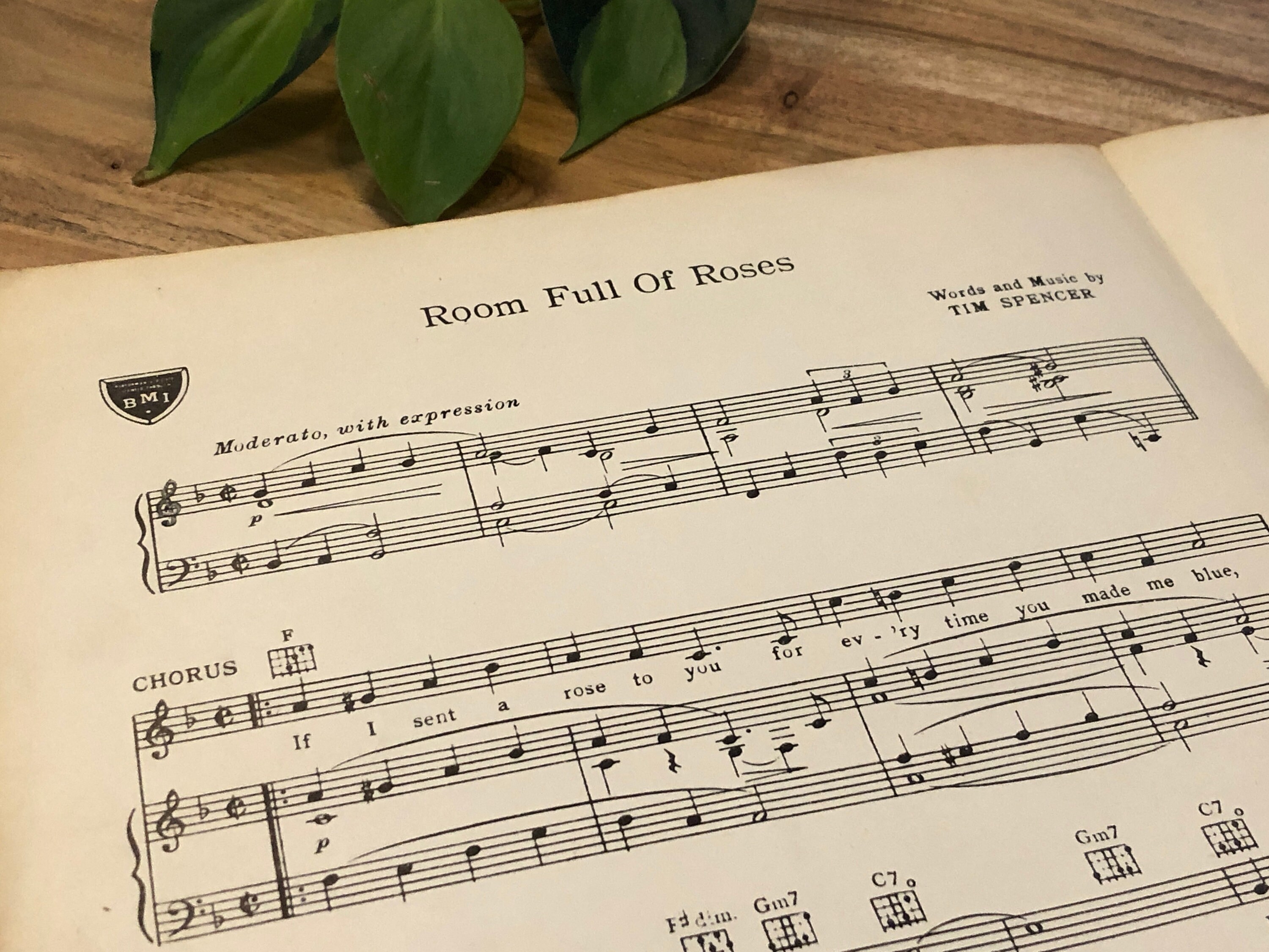 Room Full of Roses Song 1949 Vintage Sheet Music Piano Book Etsy