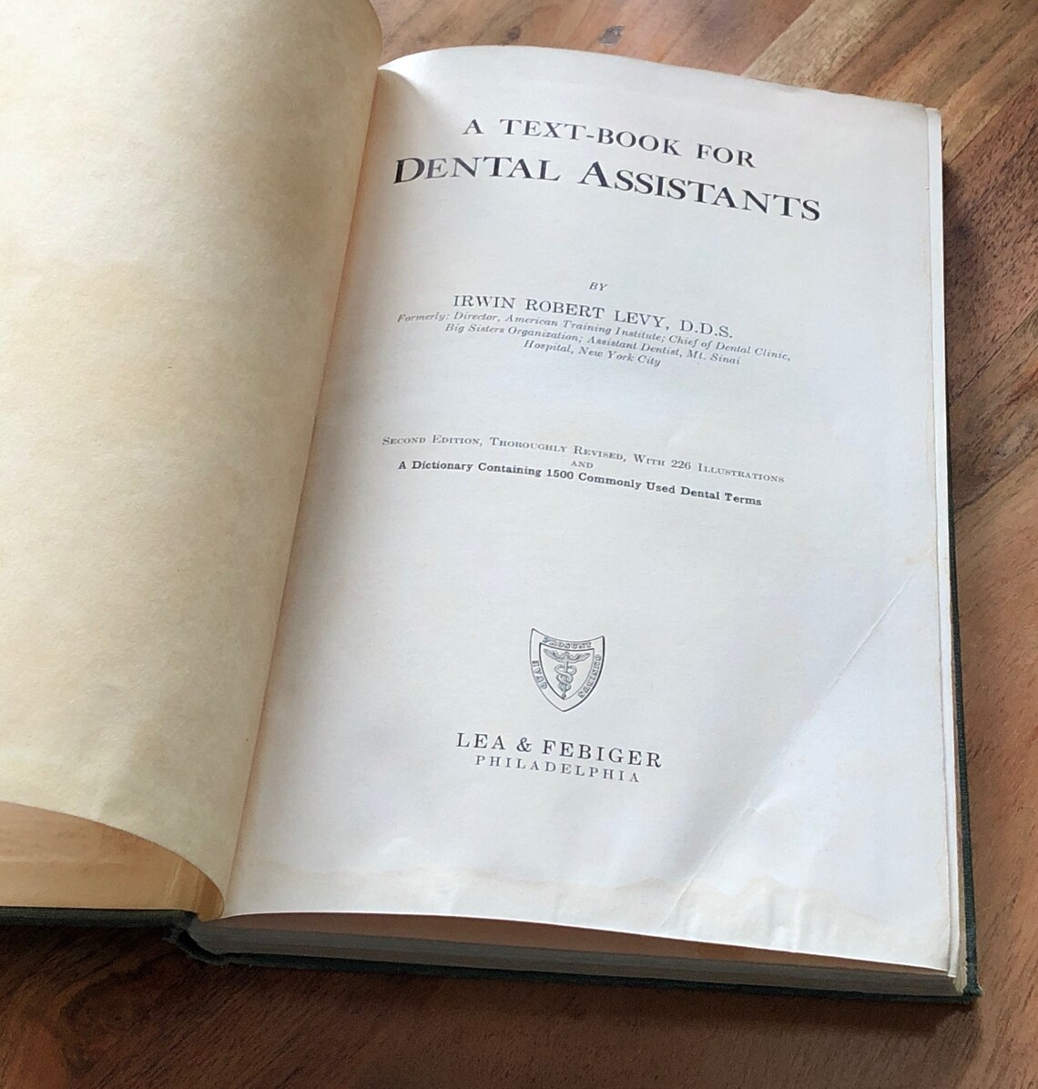 Dental Assistant Textbook Book 1950 Vintage Distressed Green Etsy