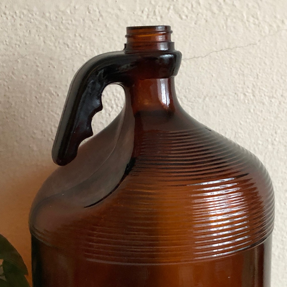Brown Glass Jug Vintage Purex Glass Botella de vidrio Etsy