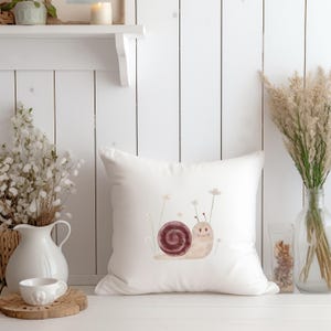 Bügelbild Schnecke | Blumen | Patches | Baby Jungs Mädchen | Aufnäher | Applikation |  süße Bügelbilder | Buttercup Illustration